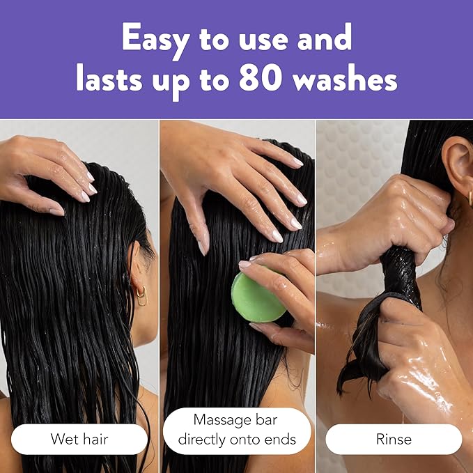 Ethique Brightening Purple Sulfate Free Solid Conditioner Bar for Blonde and Silver Hair -Tone It Down - Vegan, Eco-Friendly, Plastic-Free, Cruelty-Free, 2.12 oz (Pack of 1)