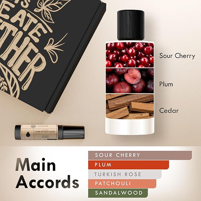 Plum Incandescence - Eau de Parfum - Inspired by T.F Lost Cherry - Unisex Fragrance Long-lasting 3.4 fl. oz (100ml)