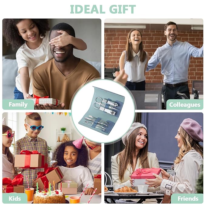 60 Sets Travel Manicure Set Nail Clippers Bulk Pedicure Kit 7 in 1 Stainless Steel Professional Nail Set Grooming Kits Nail Care Tools for Women Men(Bright Color)