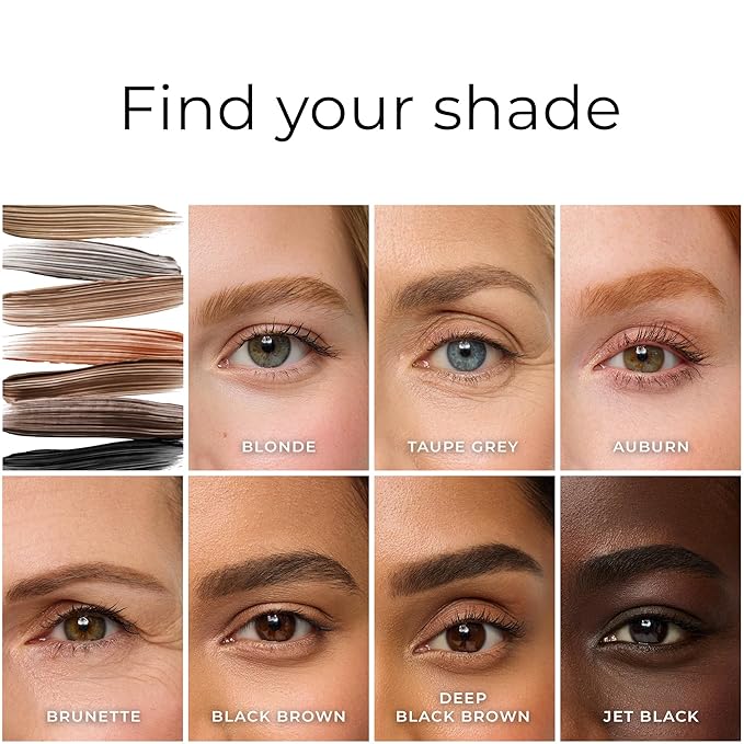 WUNDERBROW Eyebrow Gel, Waterproof, Smudgeproof, Lasts for Days, Shade: Jet Black, Vegan and Cruelty-Free