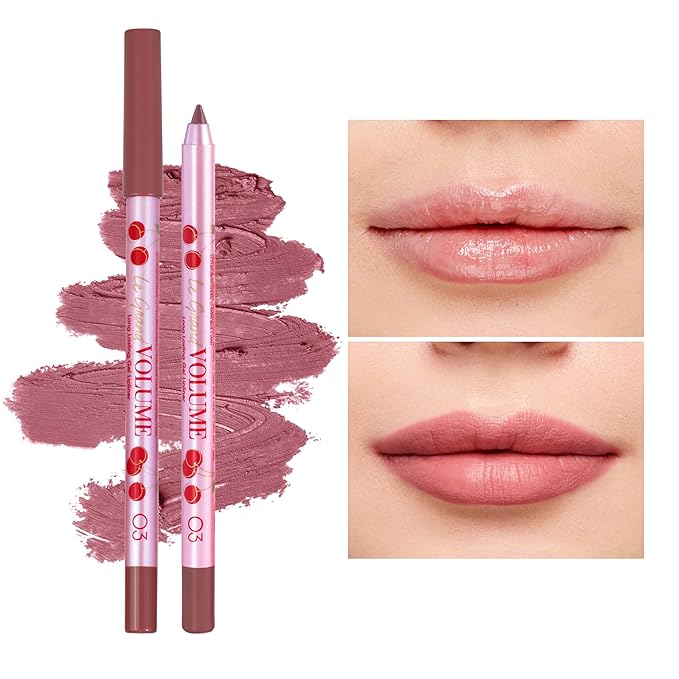 Vivienne Sabó Gel Lipliner Le Grand Volume – Long-Lasting Smudge-Proof Lip Liner & All-Over Lip Color, Creamy Precision Formula, Hydrating & Comfortable Wear, 03 Cool Nude