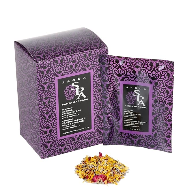 Jaqua Facial Steam Kit for Women – Herbal Sachets with Lavender, Rose & Calendula | Self-Care Spa Detox for Glowing Skin Signature | 4 Pack