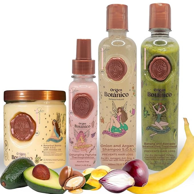 Aftercare for Ritual Botánico Keratina Orgánica | Treatment to Straighten, Repair and Relax Hair | All Natural, Organic & Vegan Ingredients | Product of Colombia | 4 Piece Kit