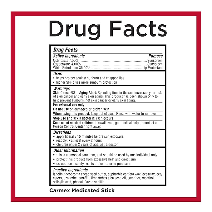 Carmex Medicated Lip Balm Sticks, Lip 0.35oz