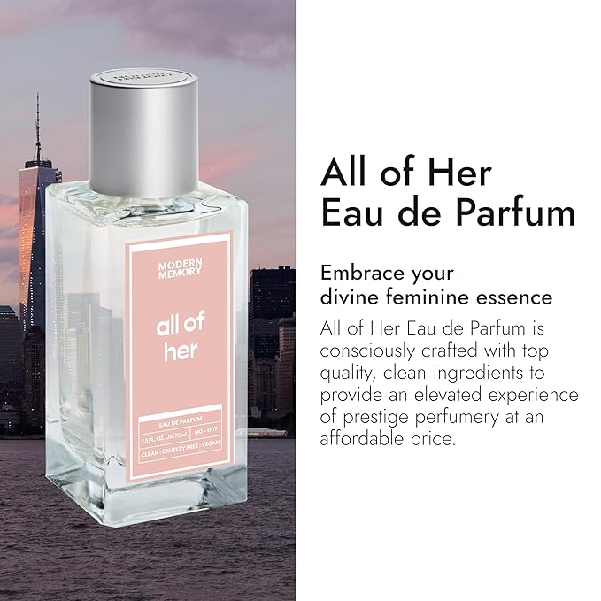 Modern Memory All of Her Eau de Parfum for Women, 2.5 fl oz - Notes of Red Raspberry, Jasmine & Amber