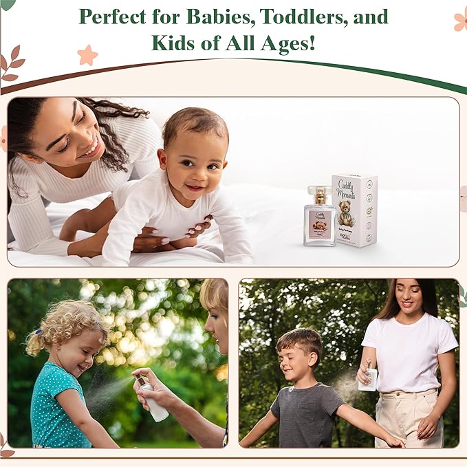 Nova Scents| Baby Cologne| Baby Perfume| Alcohol Free, Hypoallergenic, Paraben Free| Floral, Fresh, Powdery| Gentle Scent for Babies & Toddlers| 1.7oz, 50 ml- Cuddly Moments