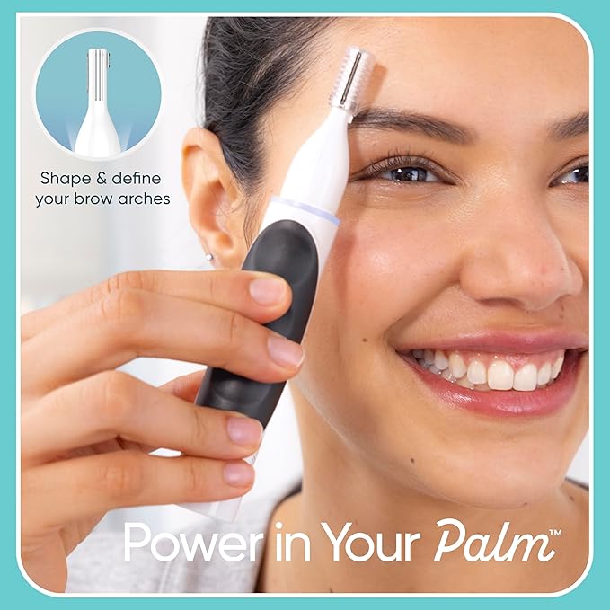 Conair GIRLBOMB Nose Hair Trimmer for Women, Face Hair Removal for Women, Battery Operated, Packaging May Vary