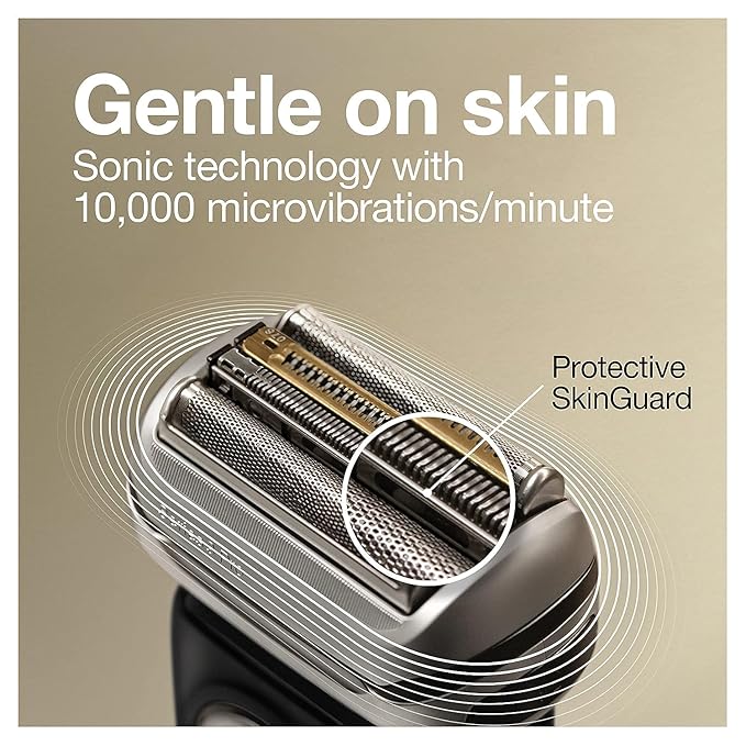 Braun Electric Razor,Waterproof Foil Shaver for Men,Series 9 Pro 9460cc,Wet & Dry Shave,w/ProLift Beard Trimmer for Grooming,5-in-1 Cleaning & Charging SmartCare Center, Head Shavers for Bald Men