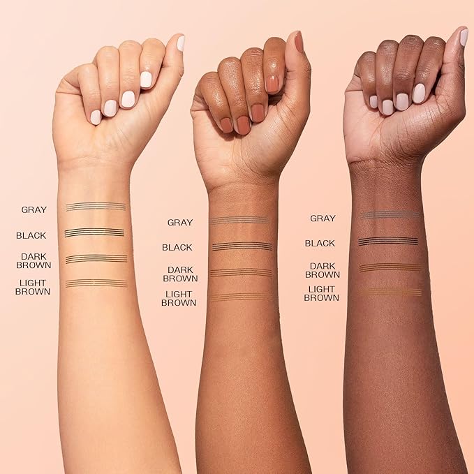 Eyebrow pen - Liquid Eye Brow Microblading Pencil With Micro 4 Point Lift & Brow Pen Snatch, Long-Lasting Waterproof Eyebrow Pencils for Women (Gray)