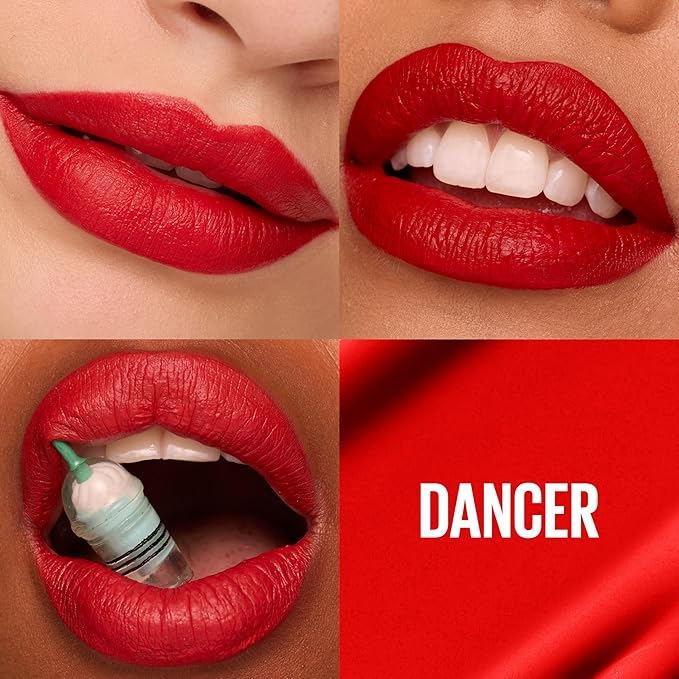 Maybelline Super Stay Matte Ink Liquid Lipstick Makeup, Long Lasting High Impact Color, Up to 16H Wear, Dancer, Brick Red, 1 Count, Packaging May Vary