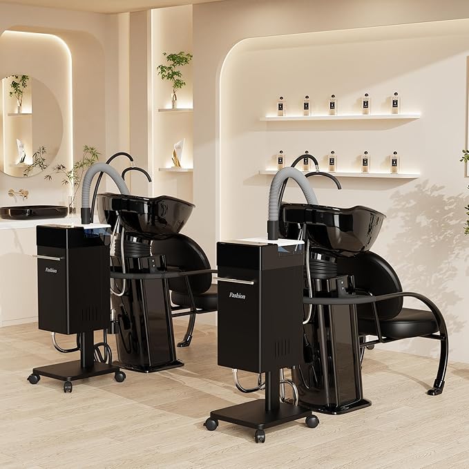 Baasha New Upgraded Head Spa Equipment with Automatic Water Circulation & Nano Mist | Japanese Head Spa Steamer Machine for Scalp Care, Constant Temperature, IPX4 Waterproof, Portable Salon Spa System