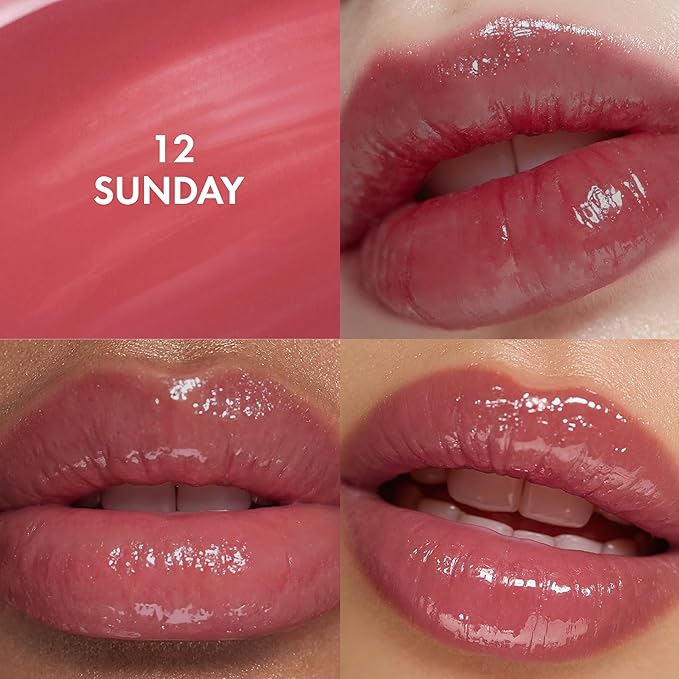 Amuse SEOUL Daisy Flower Dew Tint 12 SUNDAY | 35% High-moisture Water Tint, Long-lasting, Vitamin E Acetate, Moisturizing, No Peel Off, Lip Treatment, Non Sticky, Korean Lip Tint for Dry Lips