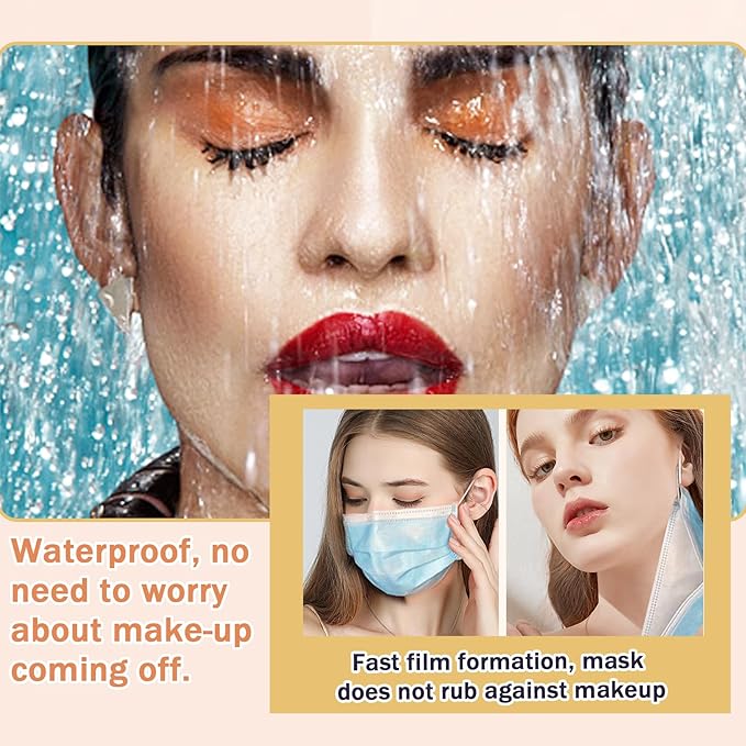 2PCS Ivory White Foundation Makeup Set with 2 Makeup Sponges,Moisturizing Full Coverage Liquid Foundation for Women,Non-greasy Long Lasting Flawless Concealer Cream Makeup Foundation Set