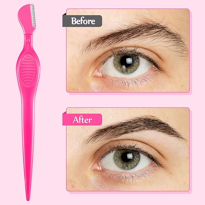 Mudder 21 Pcs Eyebrow Razor Eyebrow Shaver Facial Razor Multipurpose Face Trimmers with Precision Cover for Women Makeup Care Tools(Green, Blue, Yellow)