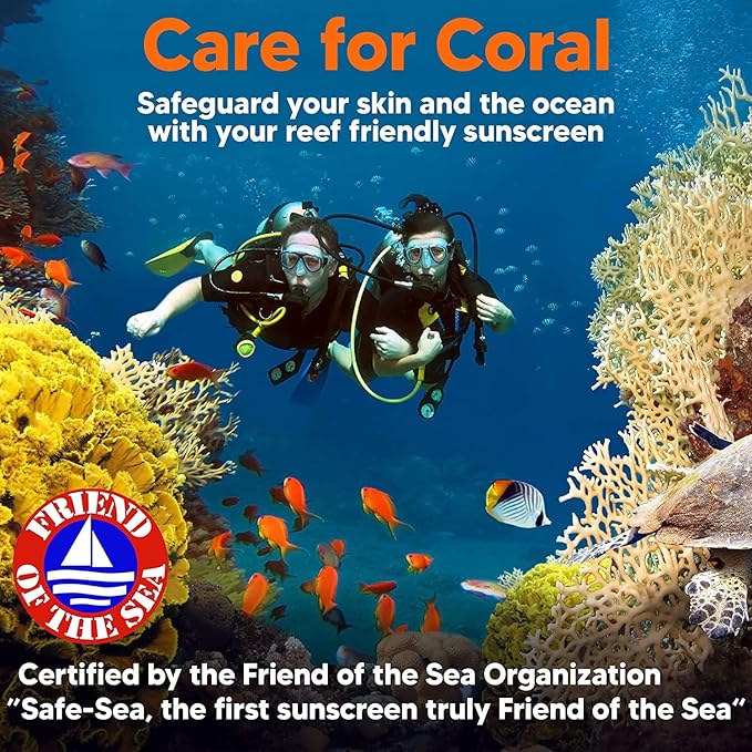 Safe Sea Zinc Oxide Sunscreen SPF30 | Clear Mineral Face And Body Sunscreen Without White Cast | Anti-Jellyfish Sting Protective Lotion | 3.4Oz (100ml) (1 Pack)