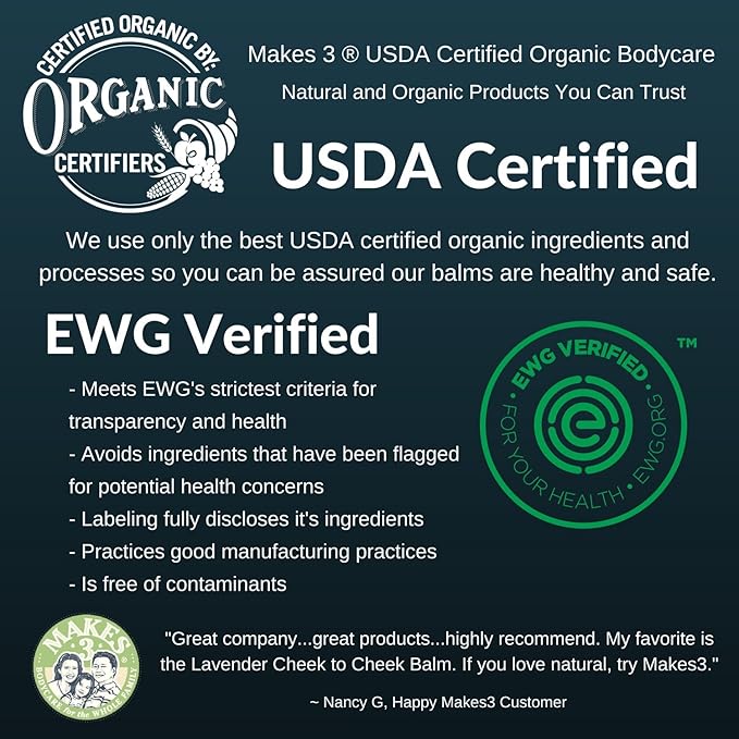 Organic Miracle Body Balm, Lavender, 2 Fluid