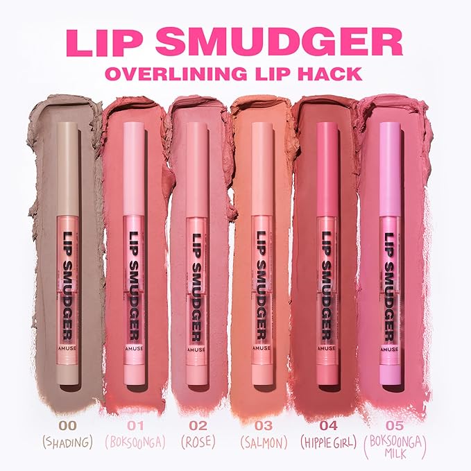 Amuse Seoul Lip Smudger (03 SALMON) | nude salmon beige | lip liner, matte, creamy, soft, velvety, cruelty-free, lipcare, long-lasting, multiuse, vegan