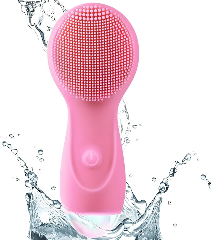 Facial Massager, Facial Cleansing Brush, Waterproof Rechargeable Portable Powerful Massage Cleaning ultrasonic face Washer, Facial Cleansing Tool, Suitable for Ladies Facial Exfoliation.