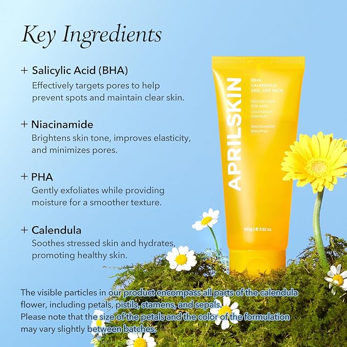 APRILSKIN Calendula Peel Off Pore Minimizing Facial Mask with Jelly Brush