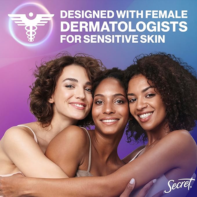 Secret Whole Body Deodorant Cream for Women, Peach & Vanilla Blossom Scent, Aluminum Free Deodorant, 72 HR Odor Protection, 3.0 oz