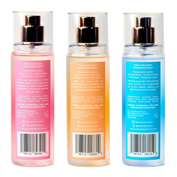 Trio Gift Set: So Alive, Soak it In, Cozy Up - Hair and Body Fragrance Mist - (3), 4.2oz each