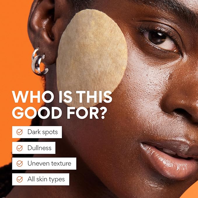 innisfree Green Tea Enzyme Vitamin C Toner Pads, Korean Brightening Face Pads for Dark Spots, Radiance, and Even Skin Tone