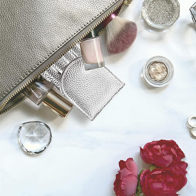 Eyebrow Tweezer Set, 4 Pcs Professional Stainless Steel Tweezers for Women, Precision Tweezer for Facial Hair, Splinter and Ingrown Hair Removal（Bright silver）