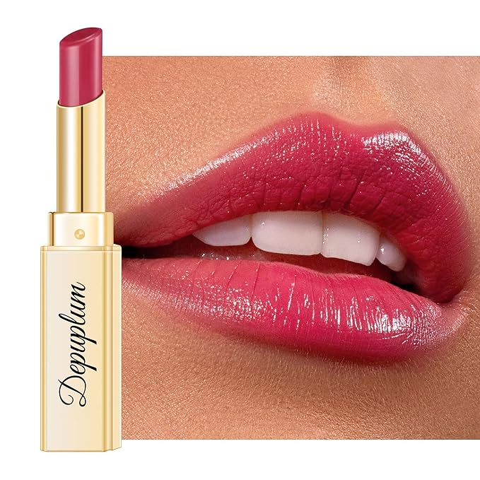 Red Lipstick for Women Hydrate Lipstick Glossy Moisture Lip Gloss Sheer-Medium Coverage Long Lasting Lipsticks for Dry Lips, DM69 Ruby Red