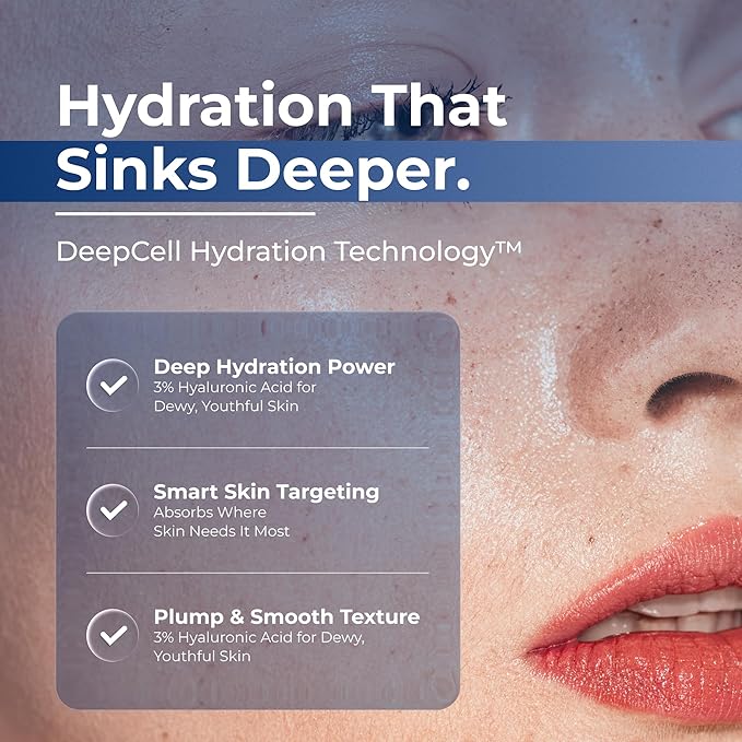 TURMSKIN® Hyaluronic Acid Serum Ampoules [ULTRA HYDRATING VIALS] - 3% Hyaluron Booster for Glass Skin & Anti Aging - 24 Hours Hydration - Soft PE Triple Hyaluronic Complex for Faceskin Repair & Renew