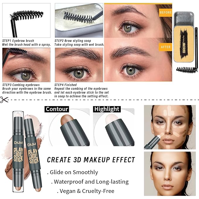 Face Primer, Makeup Brush and Sponges,