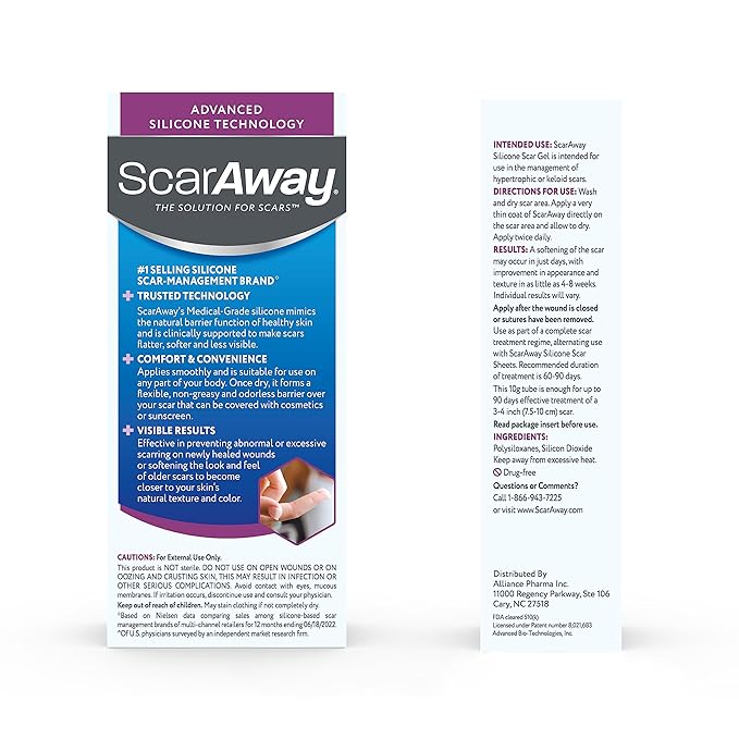 ScarAway Silicone Scar Gel, Helps Improve 20g