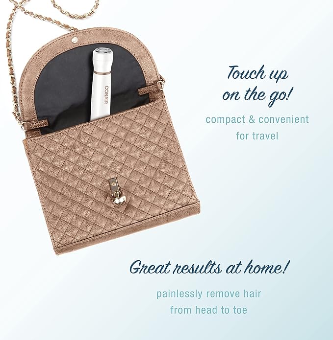 Conair All-In-1 Facial Hair Removal for Women, Cordless Electric Trimmer, Perfect for Face, Ear/Nose, Eyebrows, and Bikini Lines