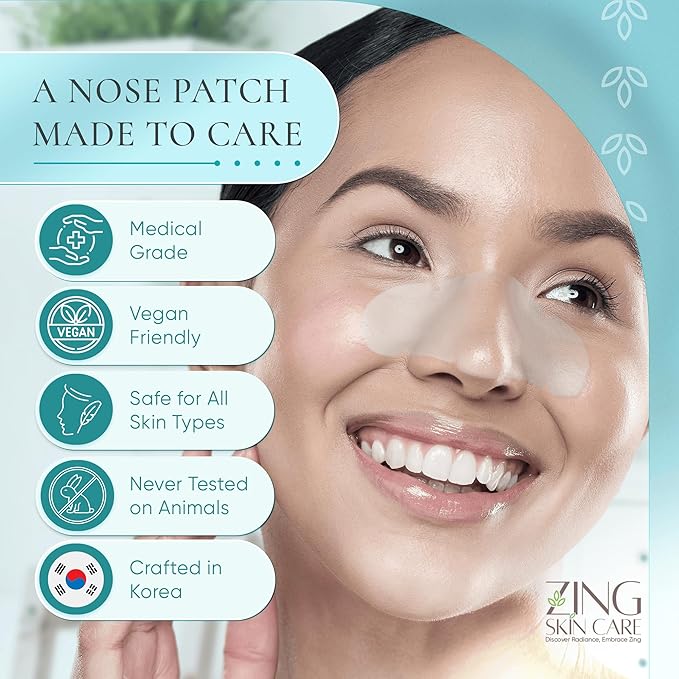 Prime Patch Nose Patches – Hydrocolloid Patches for Pimple & Zit Removal, Blackhead & Pore Care – Absorbs Acne Gunk & Oil, Strong Adhesion, Easy Removal, Vegan, 10 Count – Made in Korea