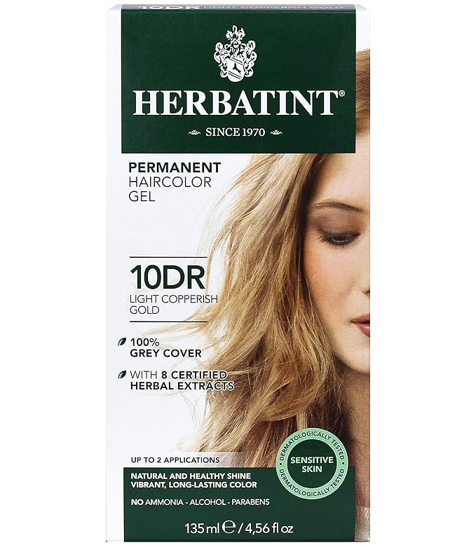 Herbatint Permanent Haircolor Gel, 10DR