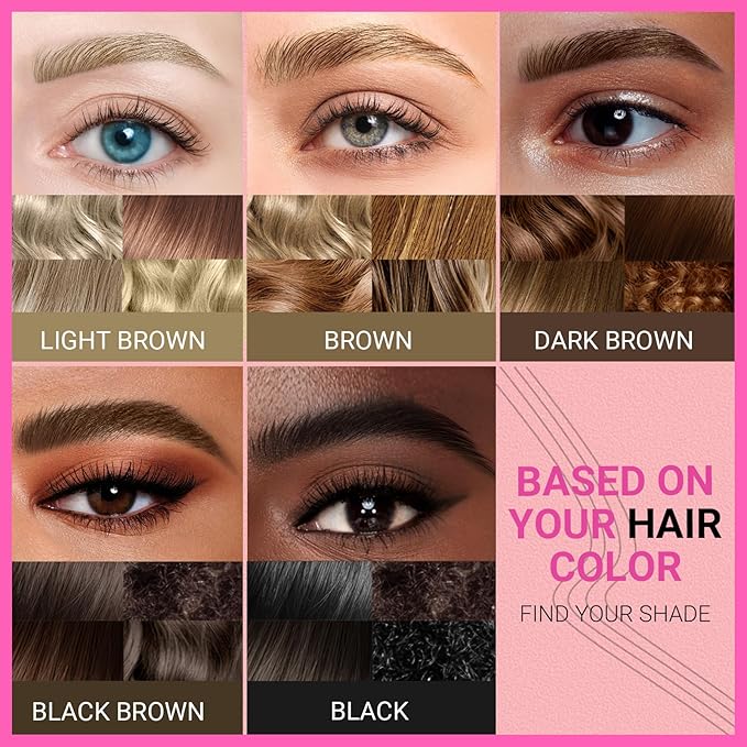 iMethod Eyebrow Pen - Eyebrow Pencil Magical 2-in-1 Eye Brow Pencils for Women with 4-Fork-Tip & Precise Brush-Tip for Natural Hair-Like Brows, Last All-Day, with Eyebrow Spoolie Brush, Light Brown