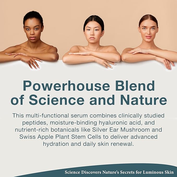 Lira Clinical BIO Hydra Infusion - Hydrating Face Serum with Hyaluronic Acid, Plant Stem Cells, and Minerals - Lightweight Facial Serum for Smooth, Refreshed Skin - Travel Size Daily Skincare - 1 Oz