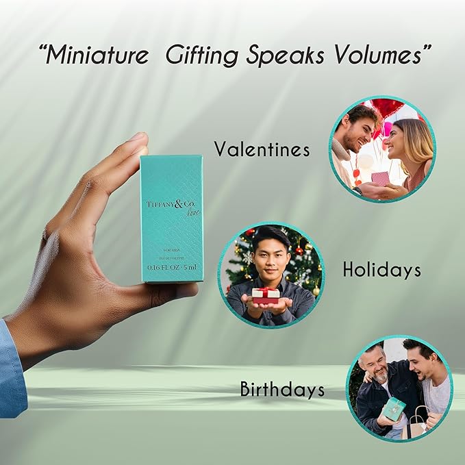 Tiffany & Co. Love for Him Eau De Toilette Mini Perfume Splash for Men .16 Fl Oz