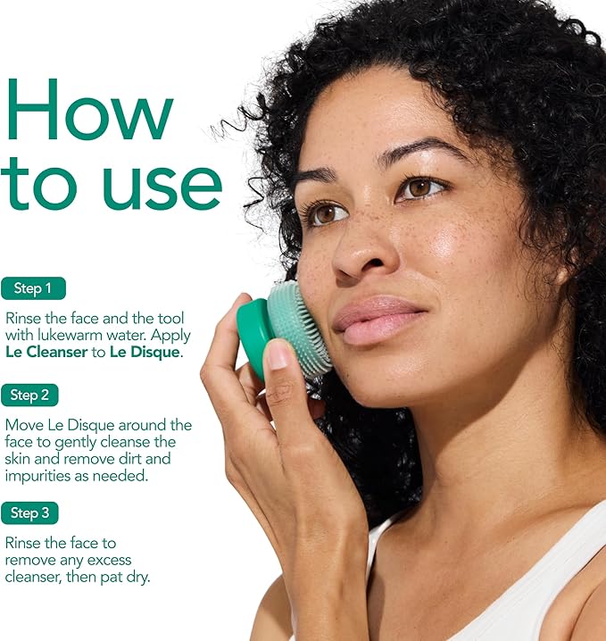 Dore Le Disque Silicone Facial Cleansing Tool – Gentle Exfoliating & Massaging Skincare Accessory – Soft Design for Daily Face Care & Product Absorption