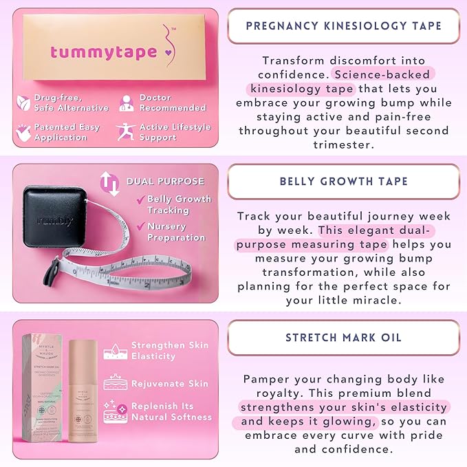 2nd Trimester Mom-to-Be Essentials Box - Gift for Expecting Moms - Care Package with Essential New Mommy Items & Pregnancy Must-Haves