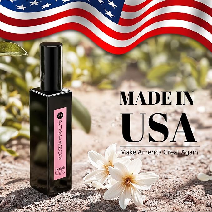 ROMAN Blossom Vanilla Perfume for Women, Cozy Floral Jasmine & Sweet Vanilla Fragrance, Long Lasting Extrait de Parfum, Advanced Fragrance Travel Size 0.7 oz/20ml Perfume Spray