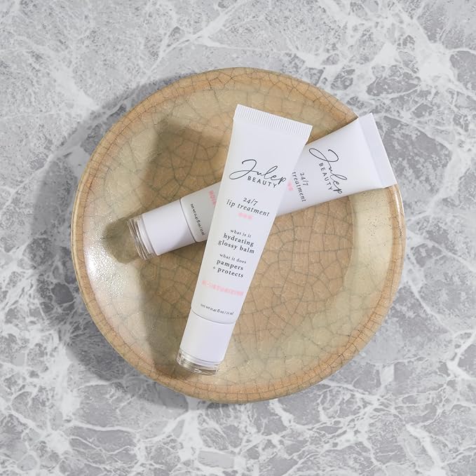 Julep 24/7 Lip Treatment – Hydrating & Glossy Lip Balm and Lip Sleeping Mask with Shea Butter – Moisturize, Protect & Soothe – Vegan & Cruelty-Free - Clear