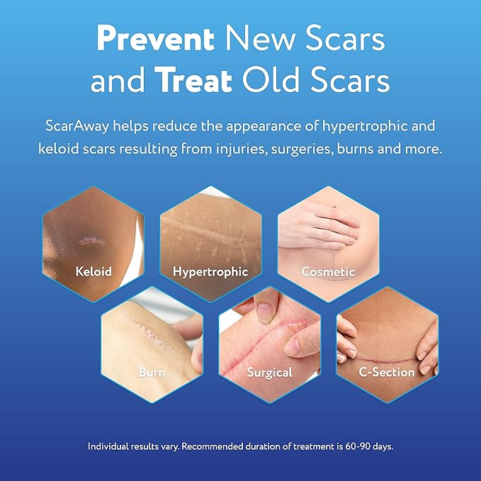 ScarAway Advanced Skincare Silicone Scar Sheets,