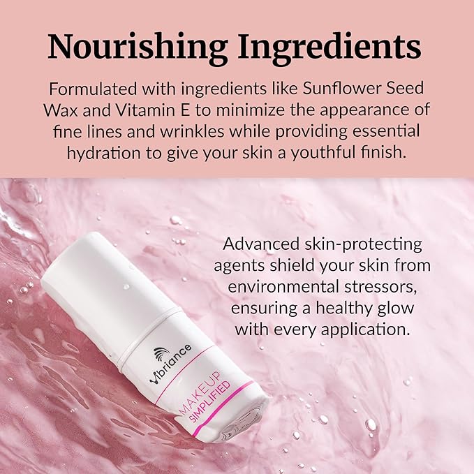 Vibriance Complexion Sticks - Foundation for Mature Skin - Sheer, Buildable Coverage Face Makeup Foundation for Older Women - 3-in-1 Base, Contour, Concealer - Medium