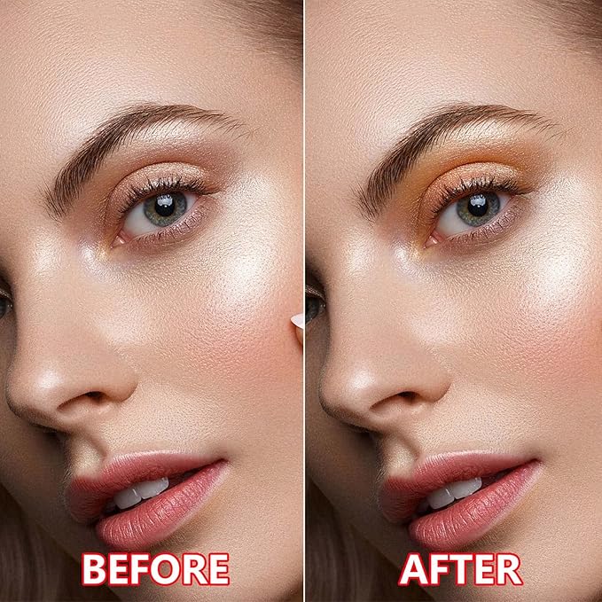 12 Colors Naked Eyeshadow Palette,Shimmer Glitter Eye Shadow Palette Makeup Natural Highly Pigmented Smokey Eyeshadow Palettes,Long-lasting Makeup Pallets for Women(Shimmer)