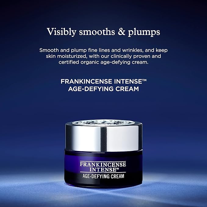 Neal's Yard Frankincense Intense Age Defying Cream with Carnauba Wax, Smoothes & Plumps Fine Lines & Wrinkles, Cruelty-Free, 50g