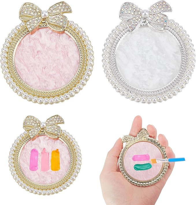 NICENEEDED 2 PCS Resin Nail Art Palette, Nail