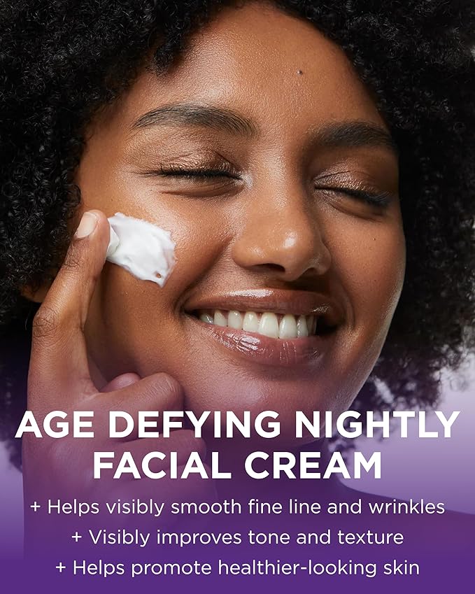 Andalou Naturals Age Defying Resveratrol Q10 Night Repair Cream - Anti-Wrinkle Moisturizer to Hydrate & Smooth - CoQ10 & Resveratrol for Dry Skin - 1.7 oz