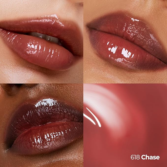 Laka Maxi Glayer Tint 3.8g/0.13oz., Glass Layer of Gloss, Ultra Glow & Vivid Layerable Pigments, High Shine Lip Oil, K-Beauty (#618 Chase)