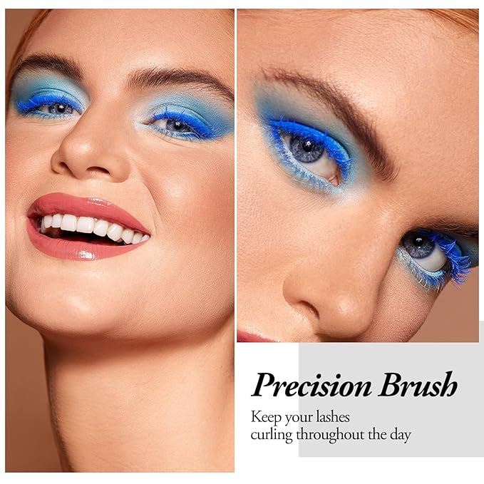 Colored Fiber Mascara, Waterproof Long Lasting Eyelash Mascara, Glitter Eyeshadow And Brow, Volume And Length, Sparkle Eye Makeup