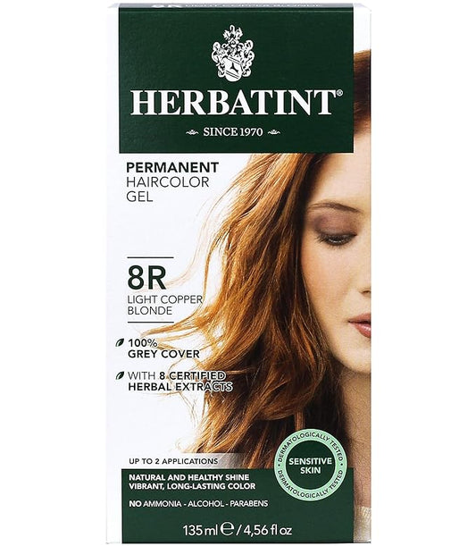 Herbatint Permanent Haircolor Gel, 8R